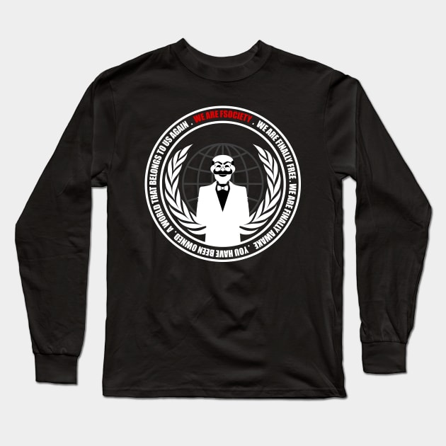 We are fsociety Long Sleeve T-Shirt by Melkron